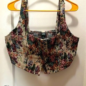 Wild fable bustier crop style top size large